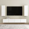 vidaXL TV Cabinet White and Sonoma Oak Engineered Wood