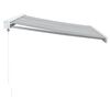 vidaXL Retractable Awning Anthracite and white