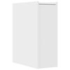 vidaXL Narrow Bathroom Cupboard White Engineered wood Slim