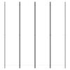 vidaXL 4-Panel Room Divider White 78.7"x86.6" Fabric
