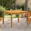 vidaXL Dining Table Natural Acacia Solid Acacia wood 43.3 in square