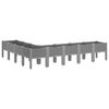 vidaXL Garden Planter with Legs Light Gray 78.7"x63"x16.5" PP
