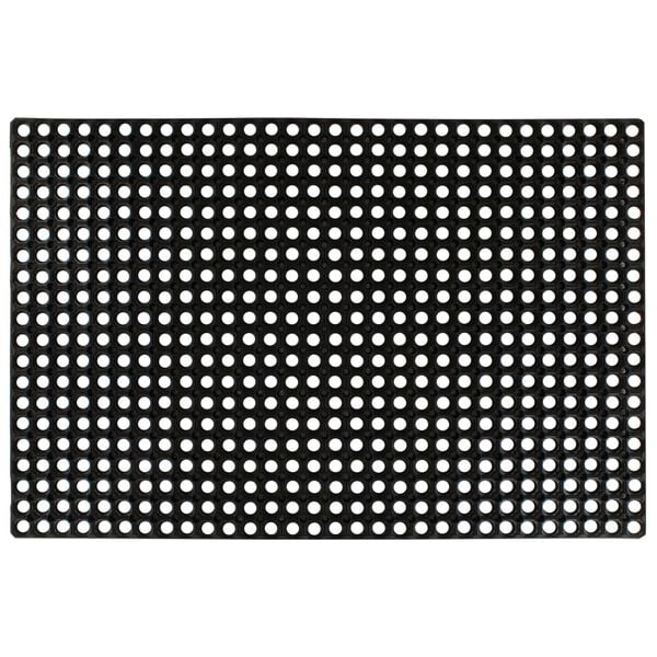 vidaXL Doormat Black 100% rubber 31.5 x 47.2 in Non-slip Doormat