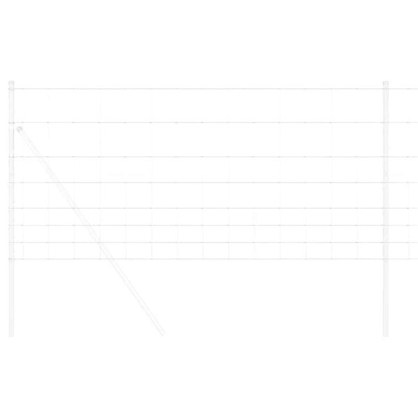 vidaXL Field Fence Silver 164.04 x 3.28 ft Galvanised steel