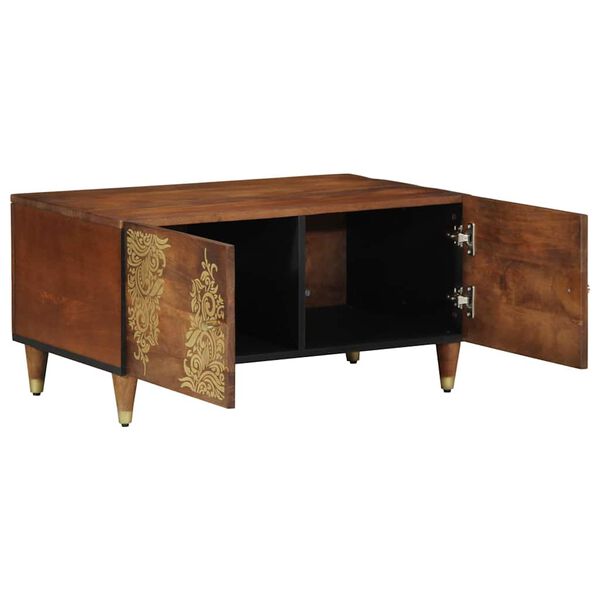 vidaXL Coffee Table Honey Brown 31.50 x 19.69 x 15.75 in