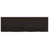 vidaXL Wall Shelf Dark Brown Solid Oak Wood Extra Long Foldable
