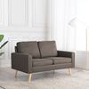 vidaXL Sofa Taupe Fabric (100% polyester), solid pine wood, rubberwood