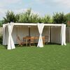 vidaXL Gazebo with Curtains Cream 19.7'x9.8' Steel