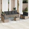 vidaXL Garden Sofa Set Beige