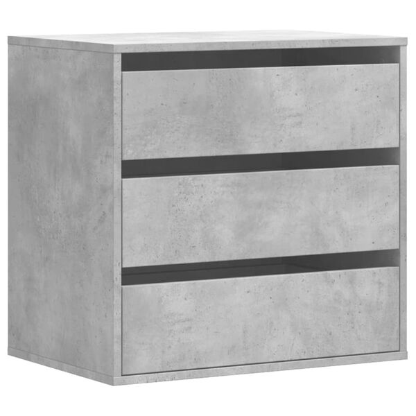 vidaXL Chest of Drawers Concrete Grey Engineered Wood Medium