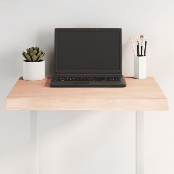 vidaXL Table Top Medium brown Solid oak wood 23.6 x 19.7 in