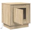 vidaXL Bedside Cabinet Sonoma Oak 17.32 x 13.58 x 17.72 in