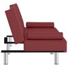 vidaXL Sofa Bed Wine Red