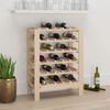 vidaXL Wine Rack 24.2x11.8x32.3" Solid Wood Pine
