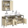 vidaXL Bathroom Cabinet Set Sonoma oak