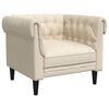 vidaXL Chesterfield Sofa Chair Linen
