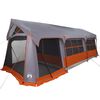 vidaXL Tents with Roof Gray and orange 620 x 322 x 240 cm Polyester