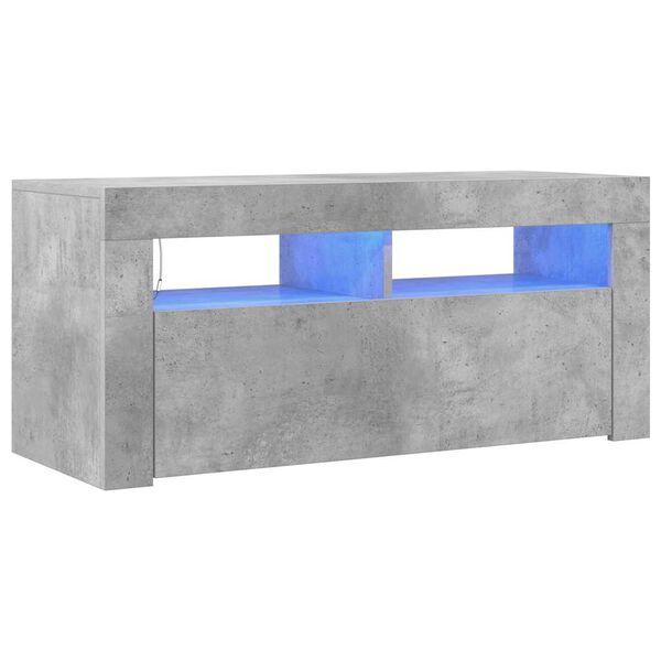vidaXL TV Cabinet Concrete gray Engineered wood Medium TV Cabinet