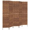 vidaXL Room Divider 5-Panel Brown 80.7x70.9" Water Hyacinth