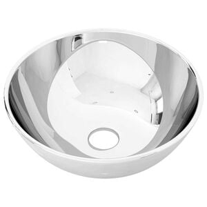 vidaXL Wash Basin 11.0x3.9" Ceramic Silver
