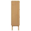 vidaXL Shoe Cabinet Gray and brown Solid pine wood, engineered wood Medium