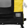 vidaXL Pet Bike Trailer Yellow and black Oxford fabric, iron, PVC Compact