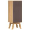 vidaXL Bathroom Cabinet with Shelf Olden Brown 13.8" x 11.8" x 35.4