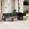 vidaXL Garden Sofa Set Grey