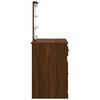 vidaXL Dressing Table Brown Oak Engineered Wood 35.4 x 16.5 x 52.2 in
