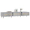 vidaXL TV Cabinet Concrete Grey Engineered wood, iron Large TV Cabinet