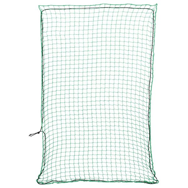 vidaXL Trailer Net with Elastic Rope Green 11.5x8.2' PP