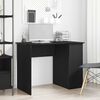 vidaXL Desk Black Oak 100x55x75 cm Engineered Wood