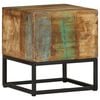 vidaXL Side Table Multicolor Solid reclaimed wood 11.8x11.8 in Durable