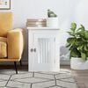 vidaXL Dog Crate Furniture White Engineered wood, Steel