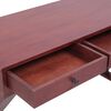 vidaXL Computer Desk Brown Solid Mahogany Wood 45.3 x 18.5 x 30.3 in