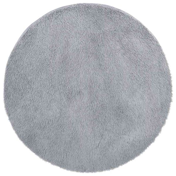 vidaXL Shaggy Rug Light Grey 100% Polyester 63.0 x 63.0 in Non-slip