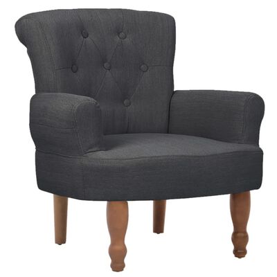 vidaXL French Chair Gray Fabric