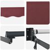 vidaXL Automatic Retractable Awning Burgundy 118.1x98.4"
