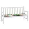 vidaXL Patio Bench Cushion Multicolour 59.1x19.7x1.6" Oxford Fabric