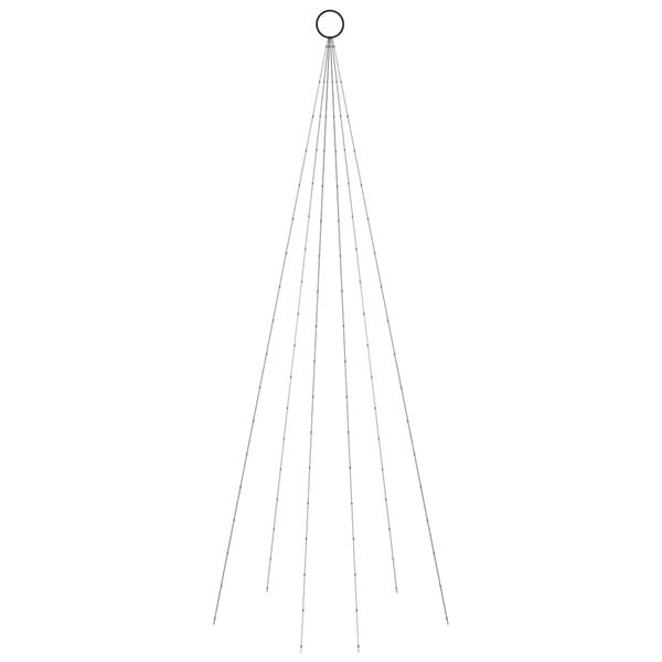 vidaXL Christmas Tree Warm white Copper, PVC Medium Adjustable Armrests