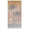 vidaXL Insect Door Curtain Palm Tree Print 39.4"x86.6" Bamboo