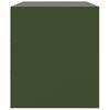vidaXL TV Cabinet Olive green Cold-rolled steel 26.4 x 15.4 x 17.3 in