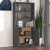 vidaXL Highboard HAMAR Solid Wood Pine Dark Gray