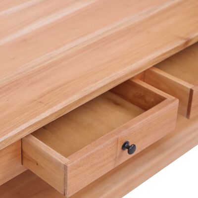 vidaXL Coffee Table 39.4"x21.7"x18.1" Solid Mahogany Wood