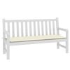 vidaXL Garden Bench Cushion Cream Oxford fabric 59.1 x 19.7 x 1.6 in