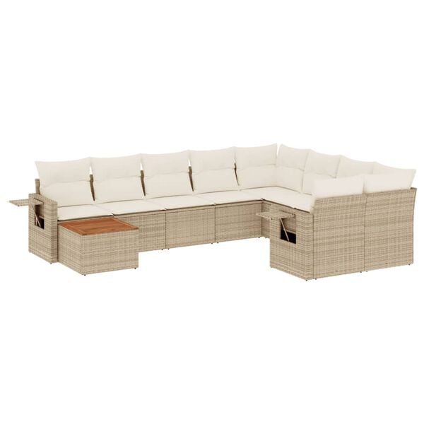 vidaXL Garden Sofa Set Beige