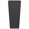 vidaXL Garden Planter Set of 2 Black Cold-rolled steel Large