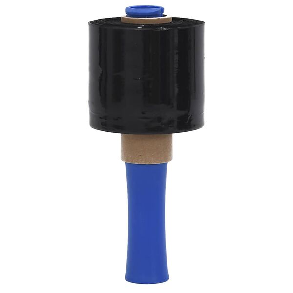 vidaXL Stretch Films 10 pcs Black 23 &micro;m 3.9 " x 984.3 '