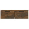 vidaXL Wall Cabinet Smoked oak Engineered wood Medium Wall Cabinet