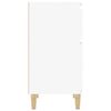vidaXL Bedside Cabinet White Engineered wood Standard Bedside Cabinet